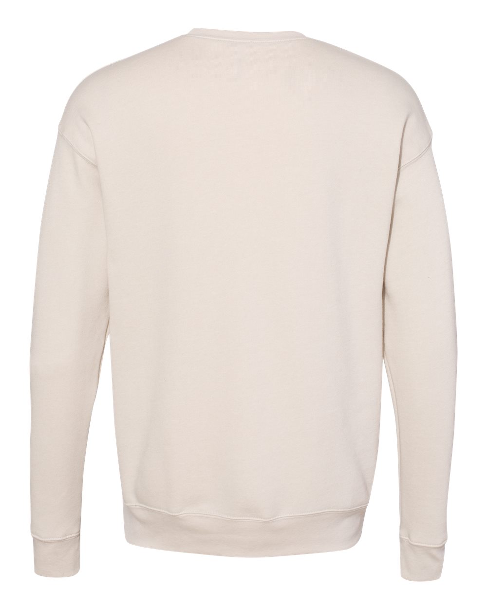 BELLA + CANVAS 3945 Unisex Sponge Fleece Drop Shoulder Crewneck Sweatshirt in Heather Dust, back