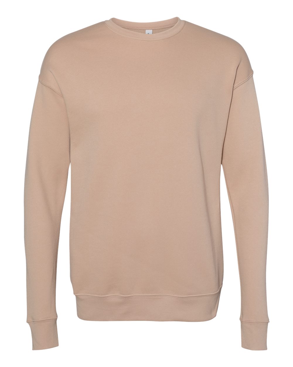 BELLA + CANVAS 3945 Unisex Sponge Fleece Drop Shoulder Crewneck Sweatshirt in Heather Sand Dune