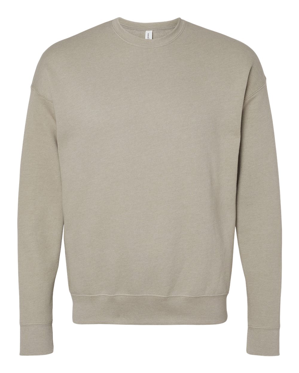 BELLA + CANVAS 3945 Unisex Sponge Fleece Drop Shoulder Crewneck Sweatshirt in Heather Stone