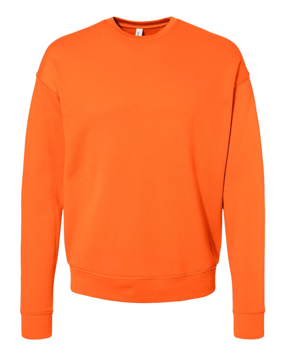 BELLA + CANVAS 3945 Unisex Sponge Fleece Drop Shoulder Crewneck Sweatshirt in Orange