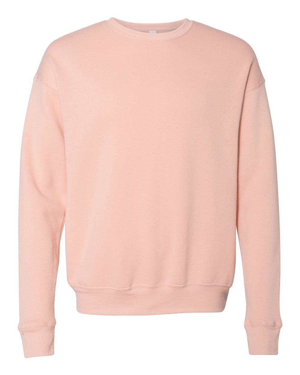 BELLA + CANVAS 3945 Unisex Sponge Fleece Drop Shoulder Crewneck Sweatshirt in Peach