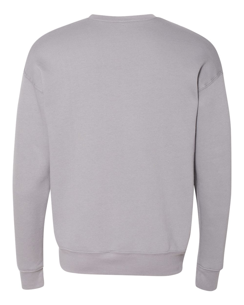 BELLA + CANVAS 3945 Unisex Sponge Fleece Drop Shoulder Crewneck Sweatshirt in Storm, back