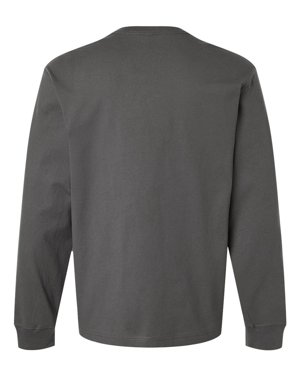 BELLA + CANVAS 4651 Unisex 7.5 oz Heavyweight Long Sleeve Tee in Asphalt, back