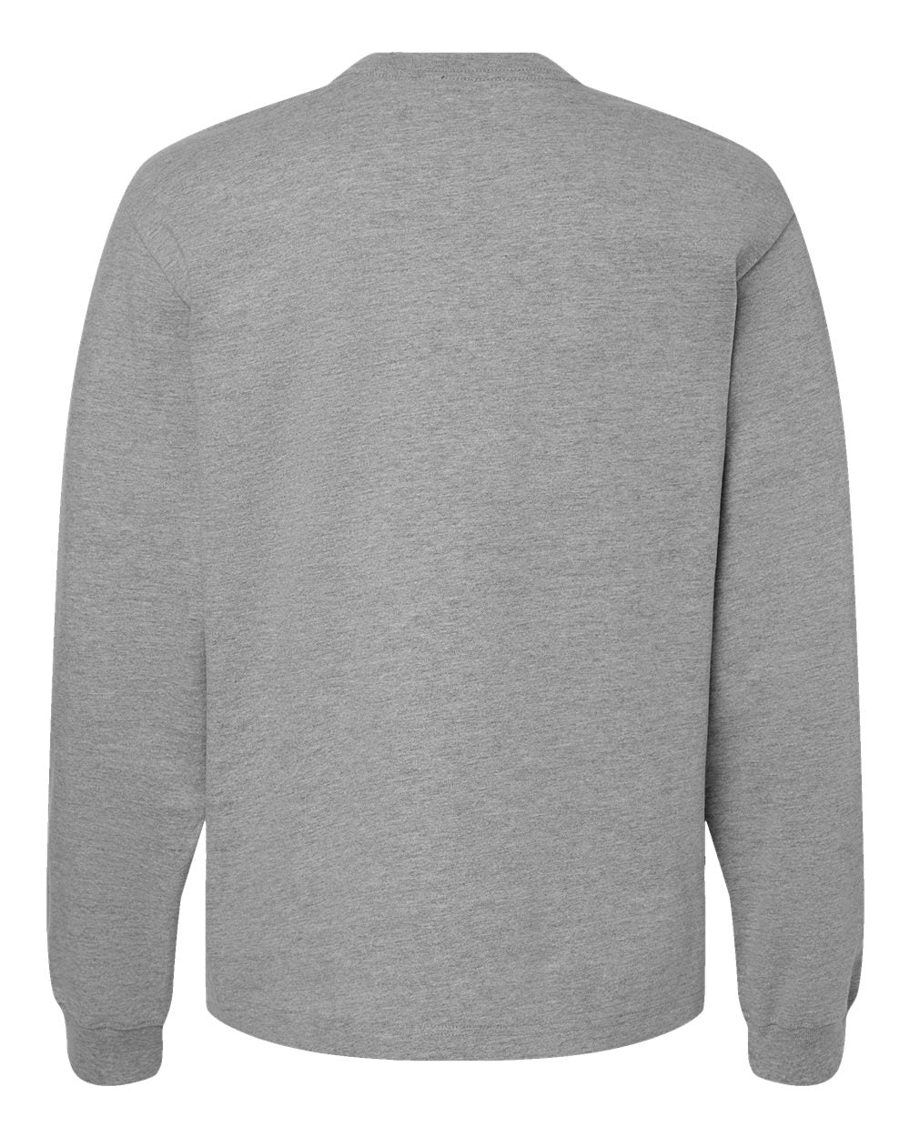 BELLA + CANVAS 4651 Unisex 7.5 oz Heavyweight Long Sleeve Tee in Athletic Heather, back