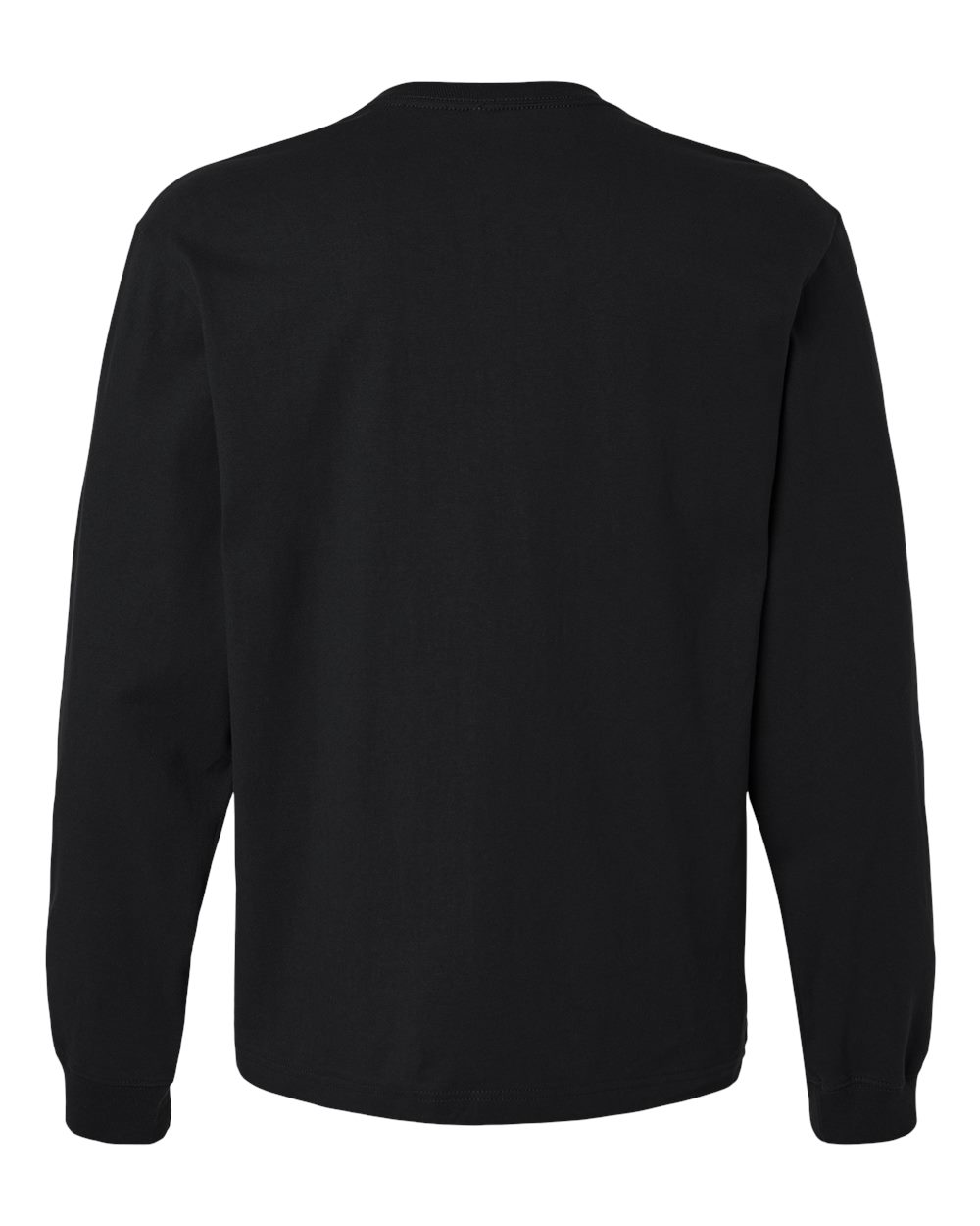 BELLA + CANVAS 4651 Unisex 7.5 oz Heavyweight Long Sleeve Tee in Black, back
