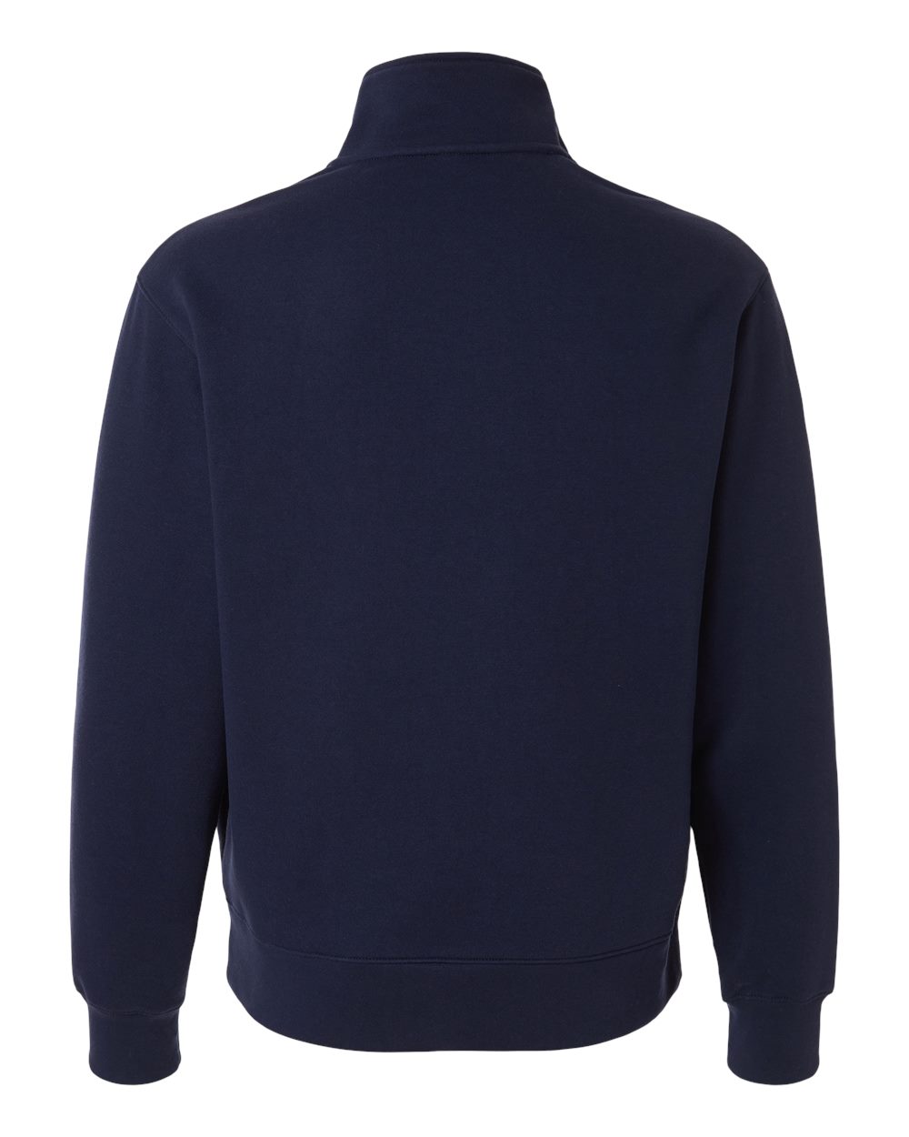 BELLA + CANVAS 4740 Unisex 10 oz Quarter-Zip Pullover Sweatshirt in Navy, back