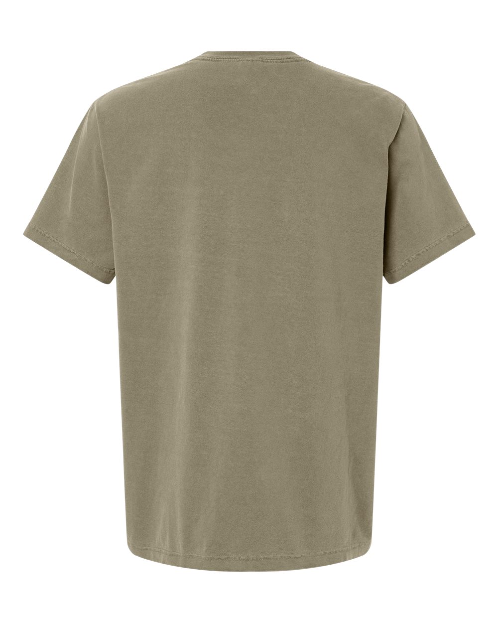 BELLA + CANVAS 4810GD Unisex Heavyweight Garment-Dyed Tee in Washed Olive, back