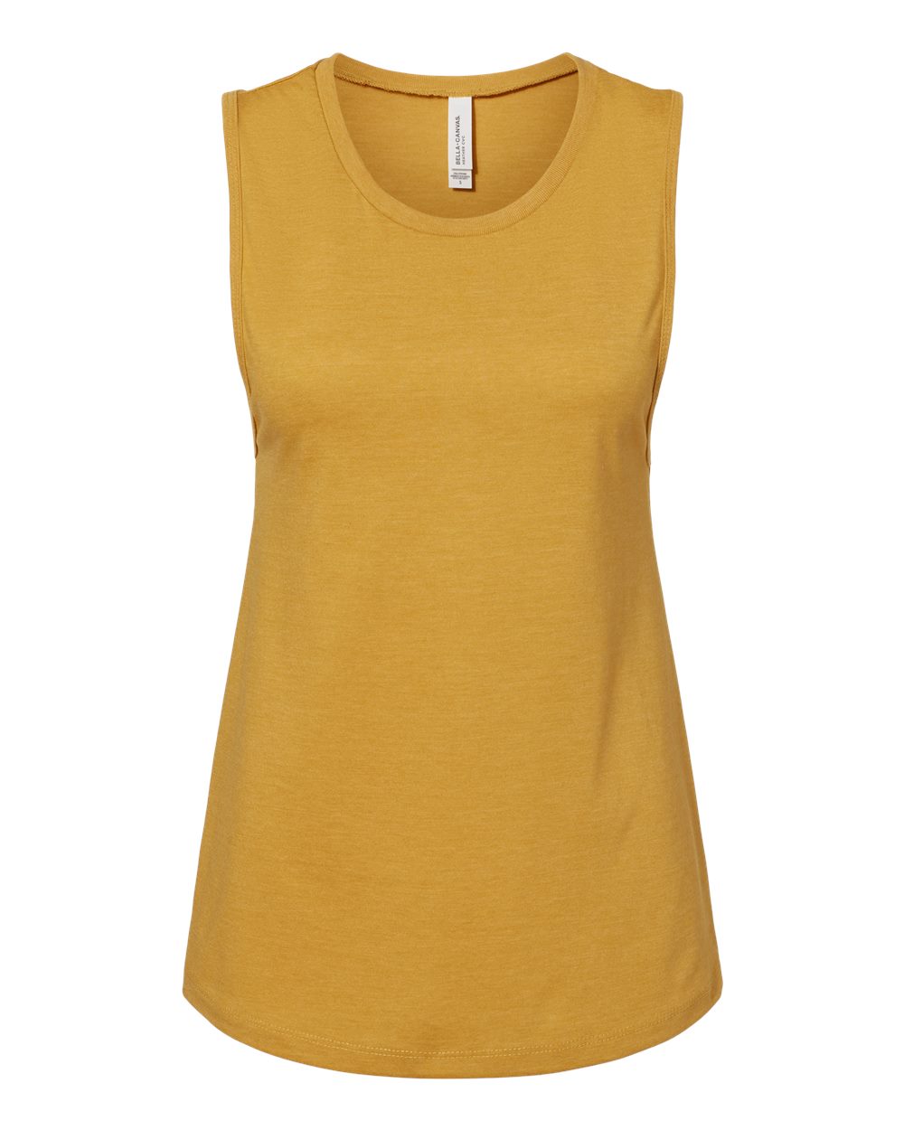 BELLA + CANVAS 6003 Women's Jersey Muscle Tank in Heather Mustard