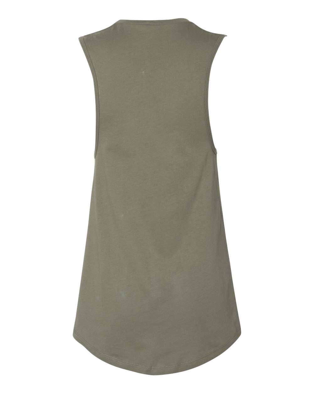 BELLA + CANVAS 6003 Women's Jersey Muscle Tank in Military Green, back