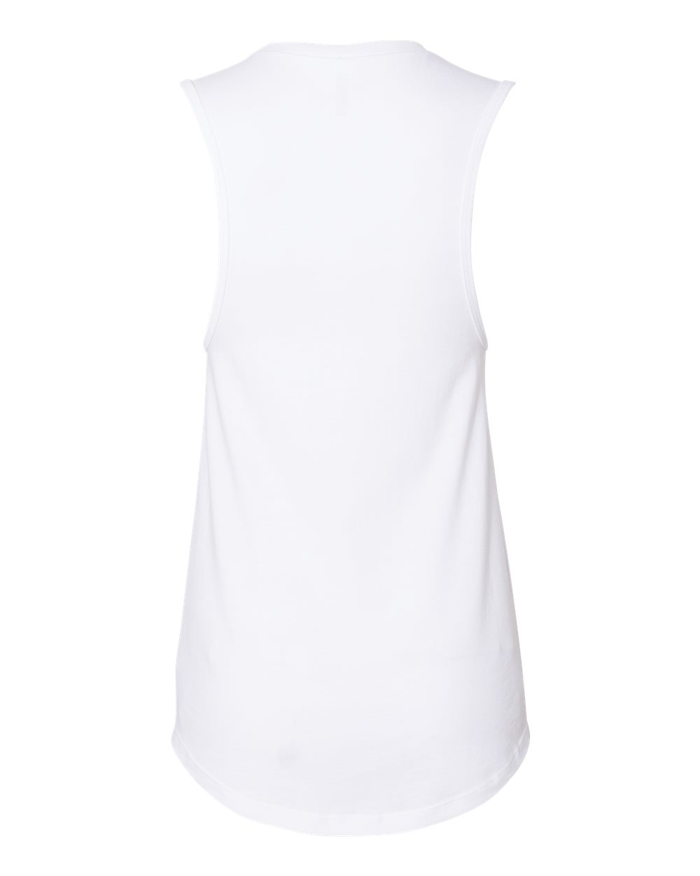 BELLA + CANVAS 6003 Women's Jersey Muscle Tank in White, back