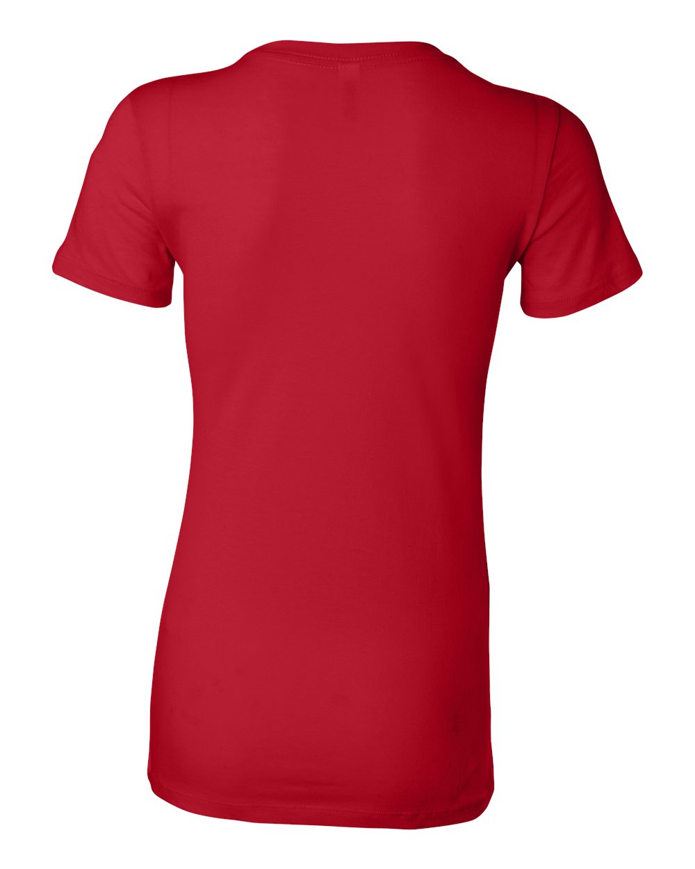 BELLA + CANVAS 6004 Women's Slim Fit Tee in Red, back