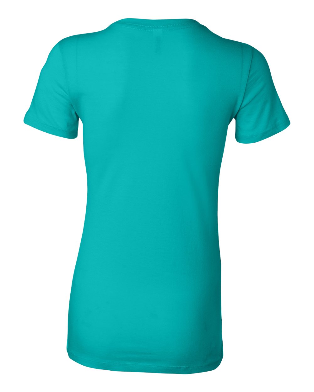 BELLA + CANVAS 6004 Women's Slim Fit Tee in Teal, back