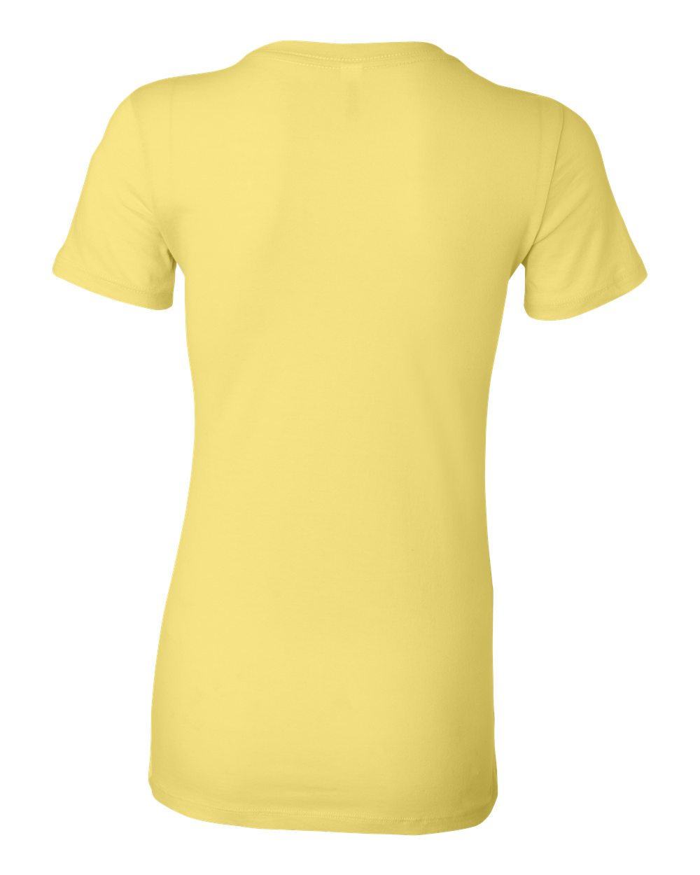 BELLA + CANVAS 6004 Women's Slim Fit Tee in Yellow, back