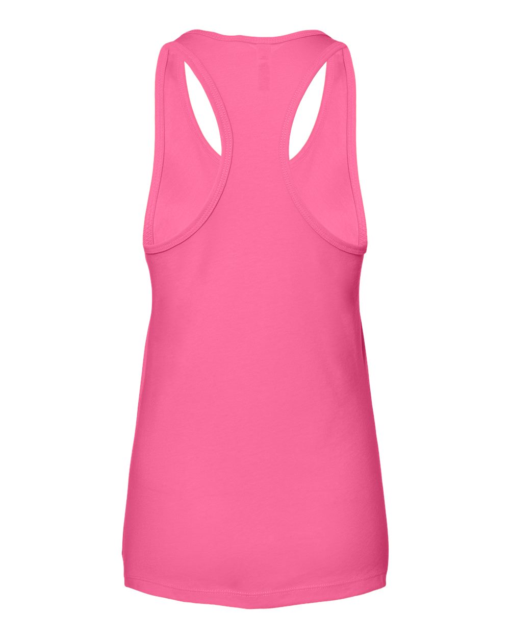BELLA + CANVAS 6008 Women's Jersey Racerback Tank in Charity Pink, back