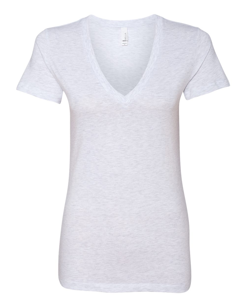 BELLA + CANVAS 6035 Women’s Jersey Deep V-Neck Tee in Ash