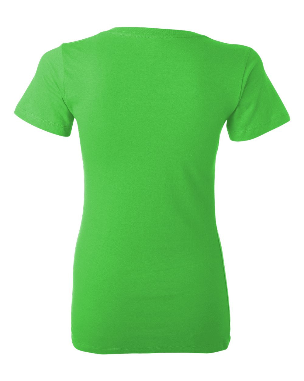 BELLA + CANVAS 6035 Women’s Jersey Deep V-Neck Tee in Neon Green, back