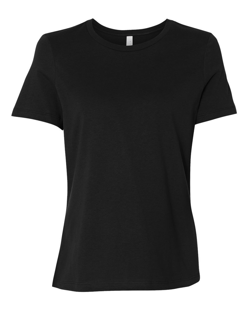 BELLA + CANVAS 6400 Women’s Relaxed Jersey Tee in Black