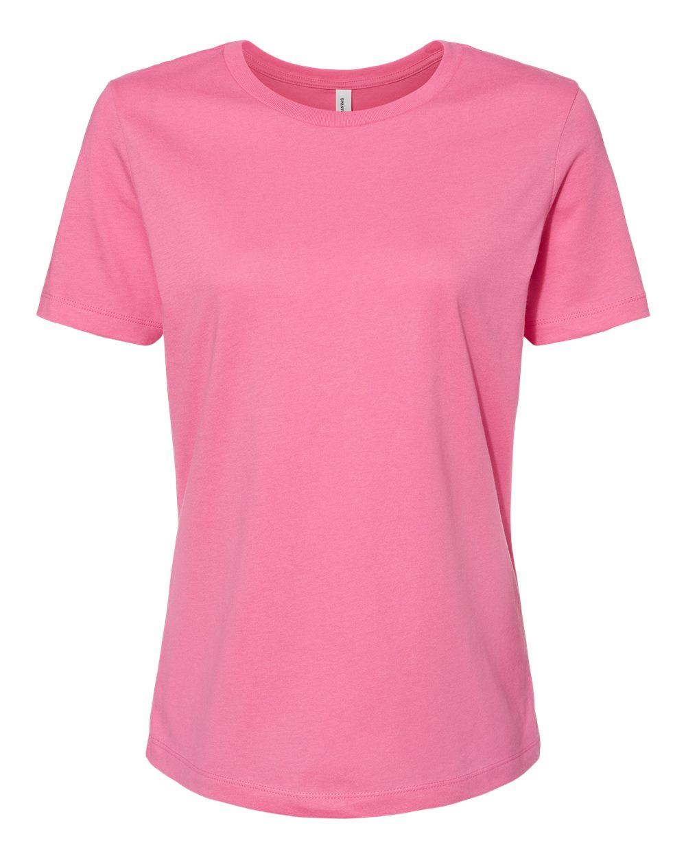 BELLA + CANVAS 6400 Women’s Relaxed Jersey Tee in Charity Pink
