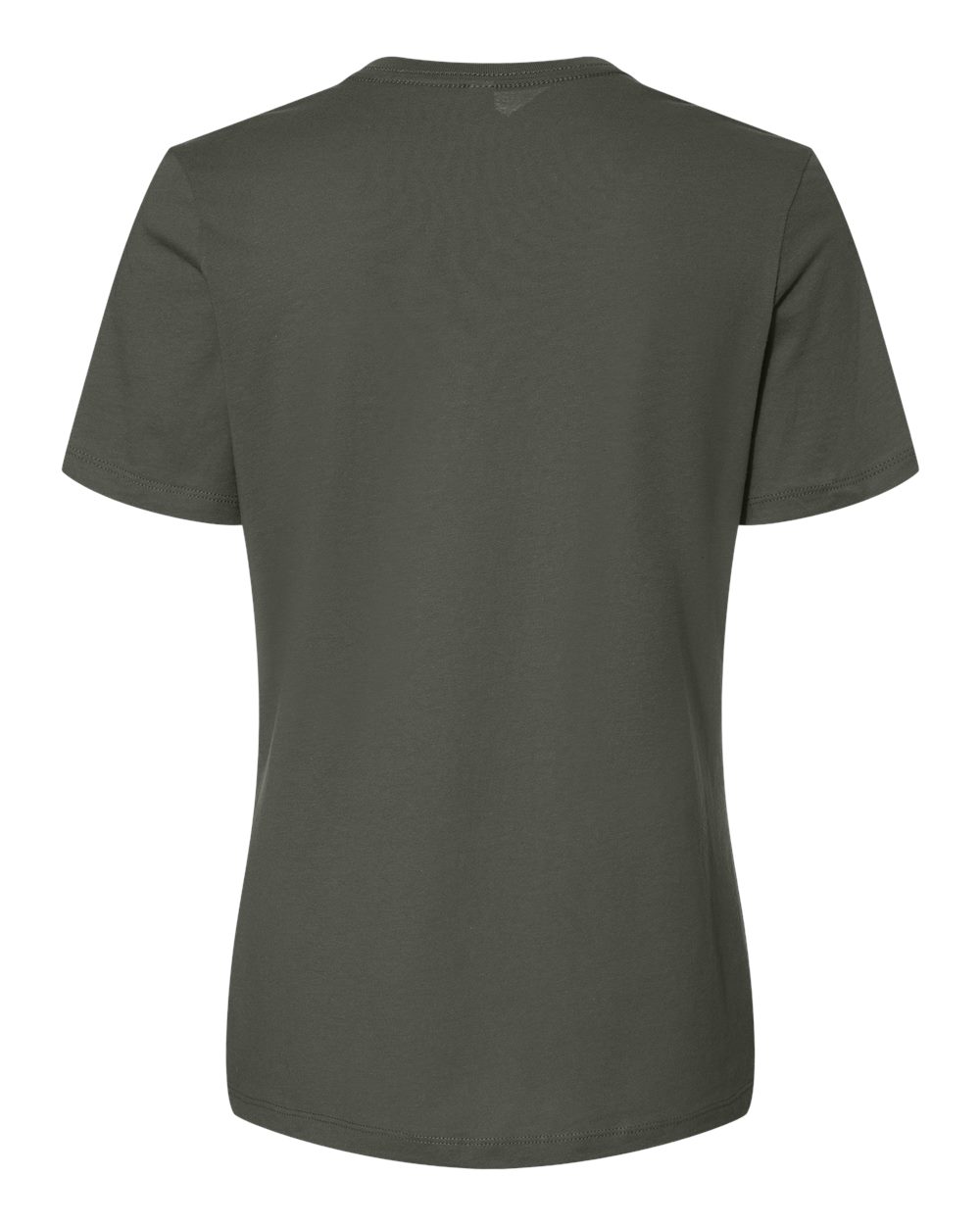BELLA + CANVAS 6400 Women’s Relaxed Jersey Tee in Military Green, back