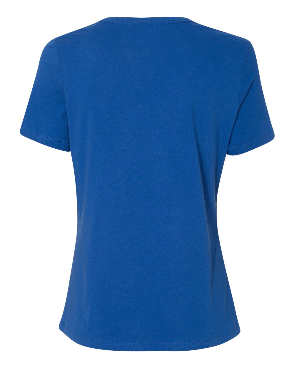 BELLA + CANVAS 6400 Women’s Relaxed Jersey Tee in True Royal, back