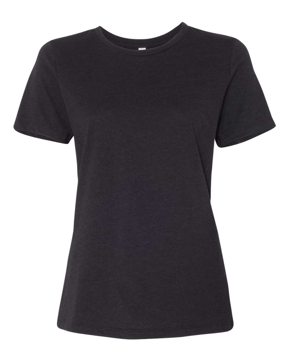 BELLA + CANVAS 6400CVC Women’s Relaxed Fit Heather CVC Tee in Black Heather