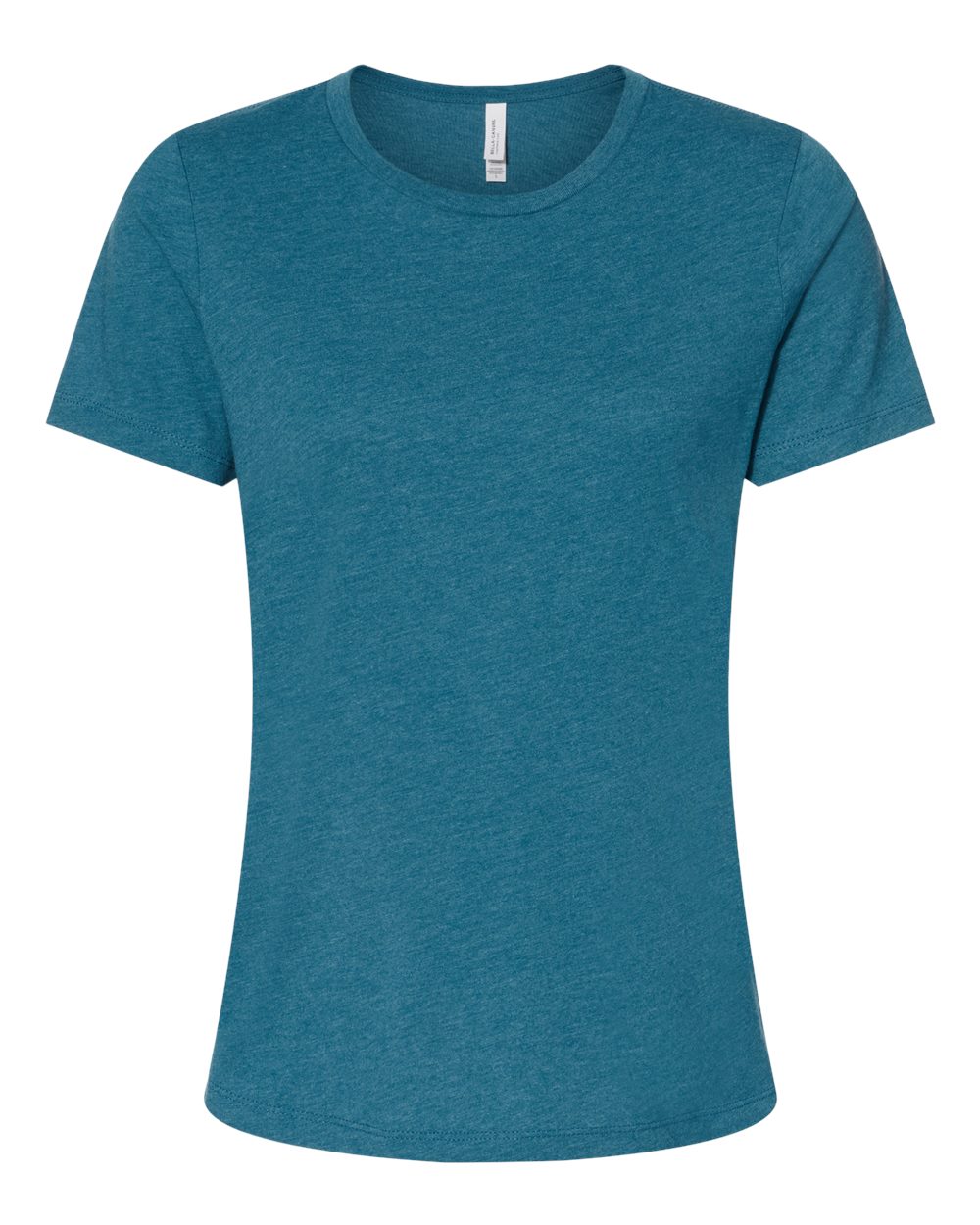 BELLA + CANVAS 6400CVC Women’s Relaxed Fit Heather CVC Tee in Heather Deep Teal