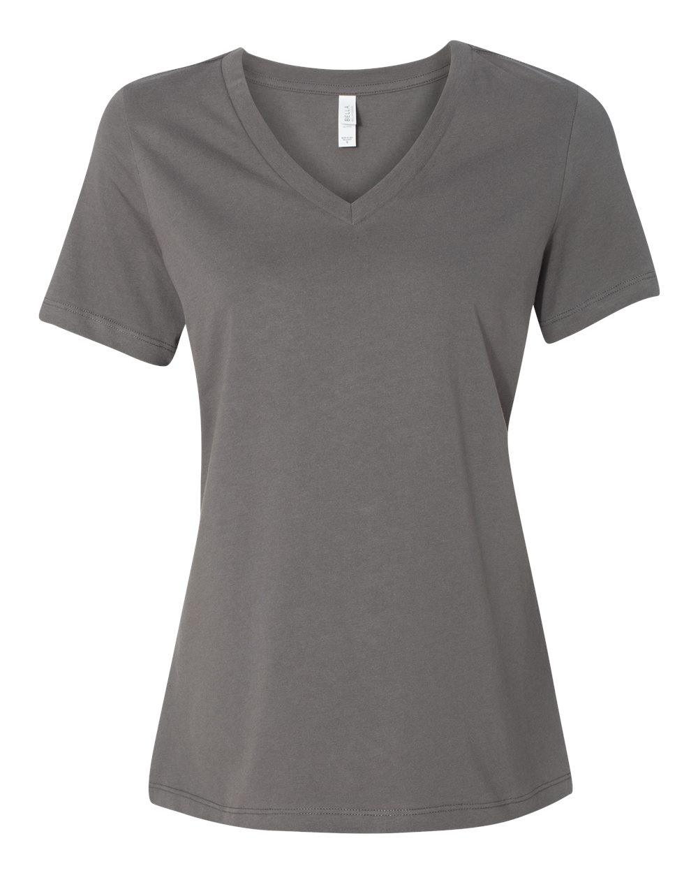 BELLA + CANVAS 6405 Women’s Relaxed Jersey V-Neck Tee in Asphalt