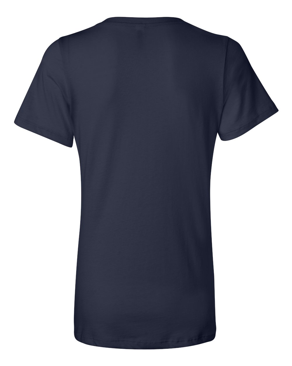 BELLA + CANVAS 6405 Women’s Relaxed Jersey V-Neck Tee in Navy, back