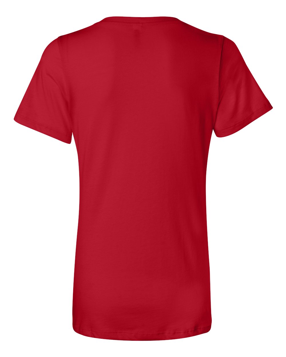 BELLA + CANVAS 6405 Women’s Relaxed Jersey V-Neck Tee in Red, back