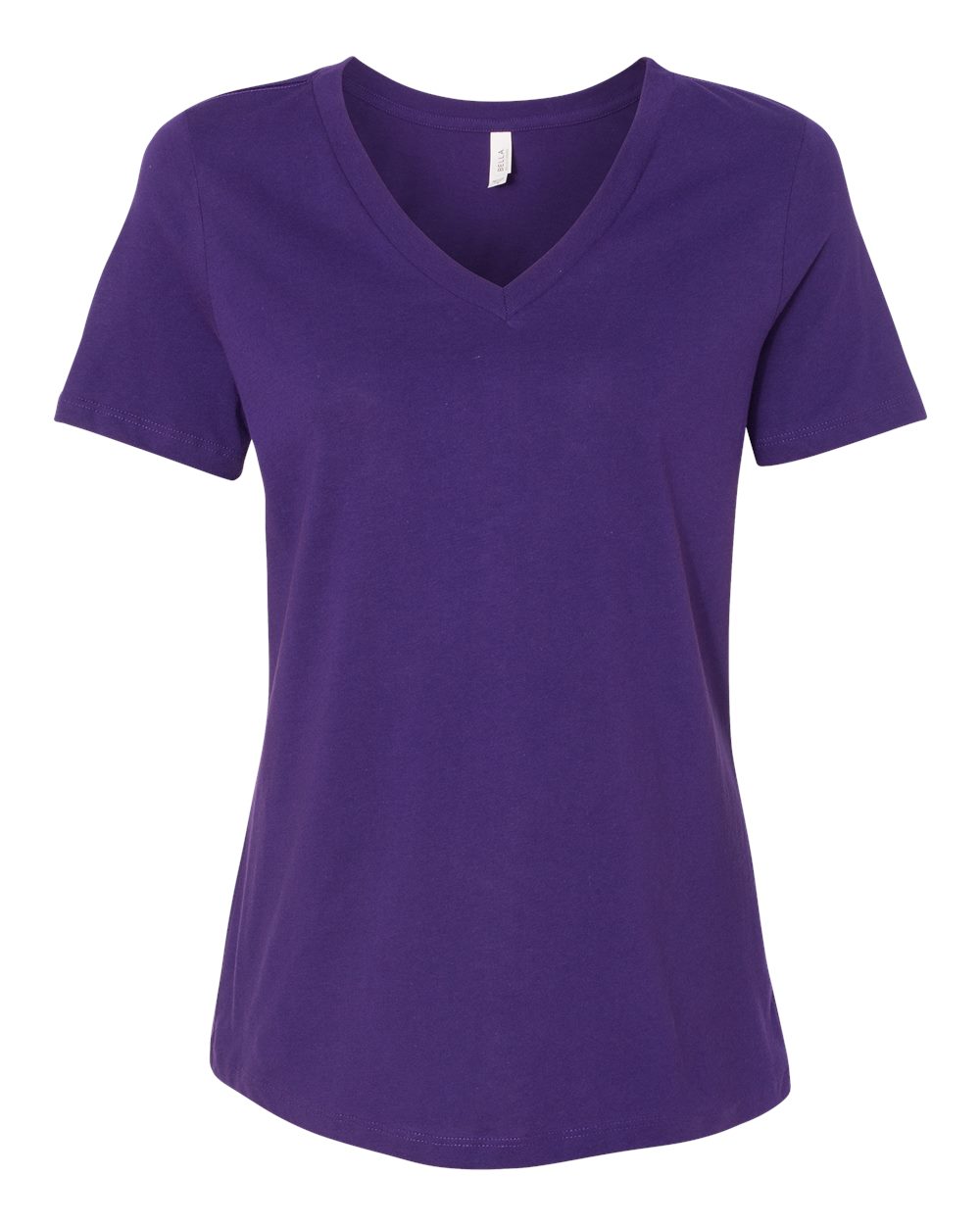 BELLA + CANVAS 6405 Women’s Relaxed Jersey V-Neck Tee in Team Purple