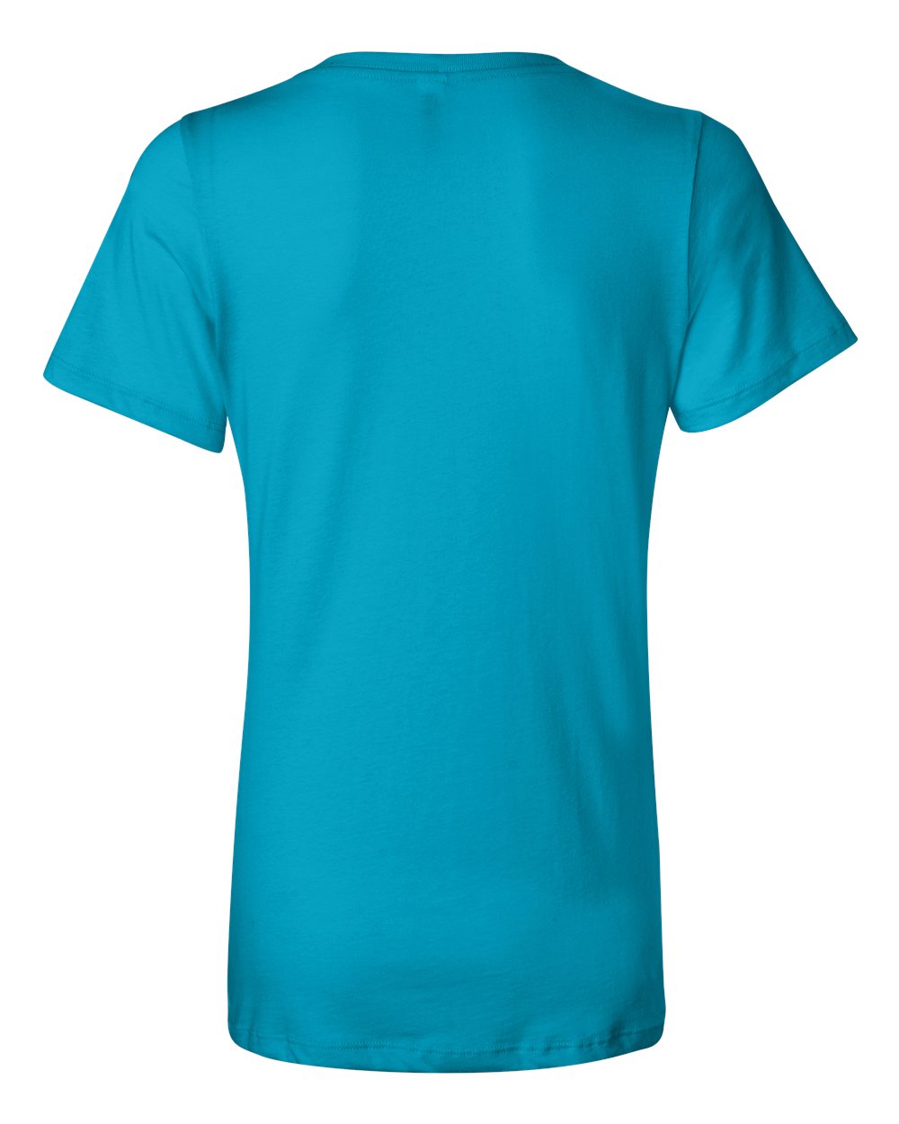 BELLA + CANVAS 6405 Women’s Relaxed Jersey V-Neck Tee in Turquoise, back