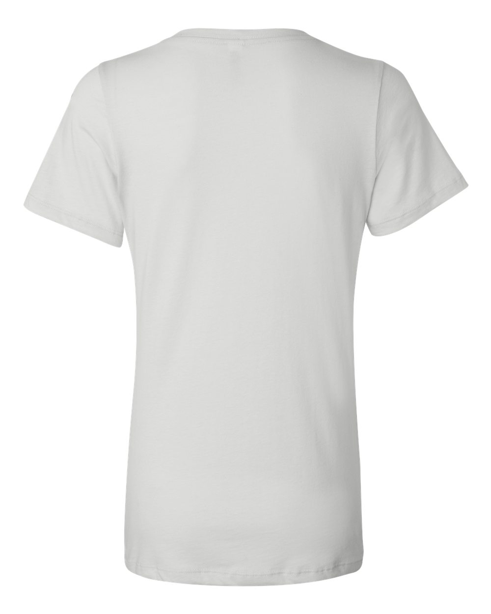 BELLA + CANVAS 6405 Women’s Relaxed Jersey V-Neck Tee in White, back