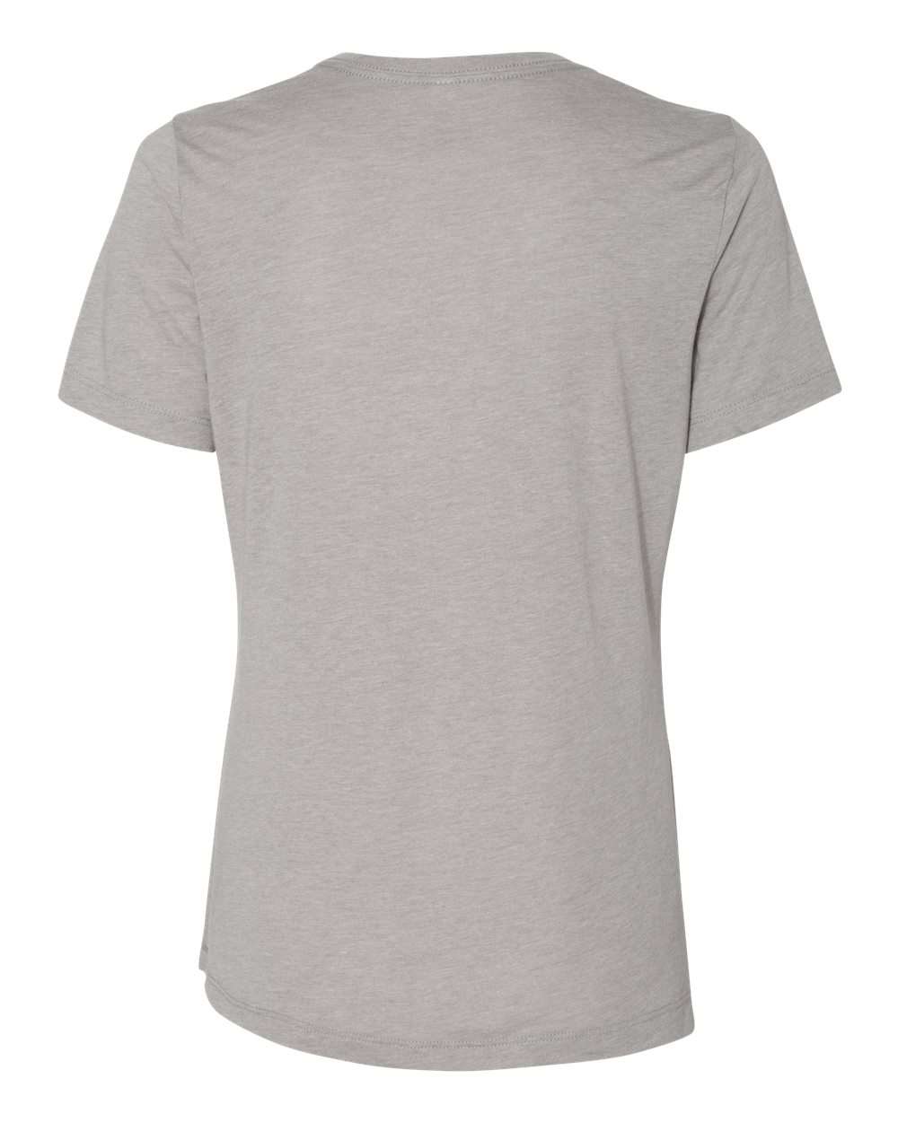 BELLA + CANVAS 6413 Women’s Relaxed Fit Triblend Tee in Athletic Grey Triblend, back