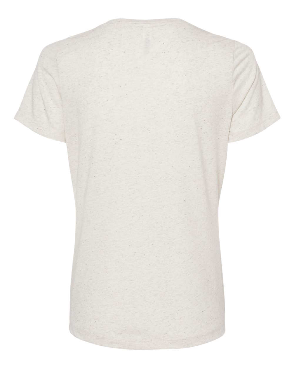 BELLA + CANVAS 6415 Women's Relaxed Triblend V-Neck Tee in Oatmeal Triblend, back