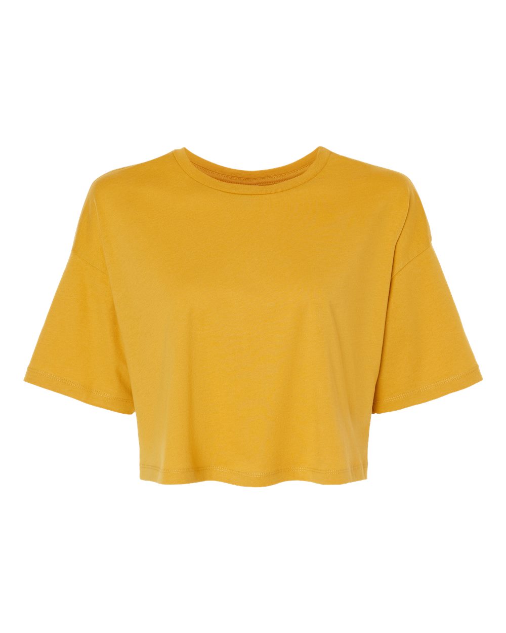 BELLA + CANVAS 6482 Women's Jersey Crop Tee in Mustard