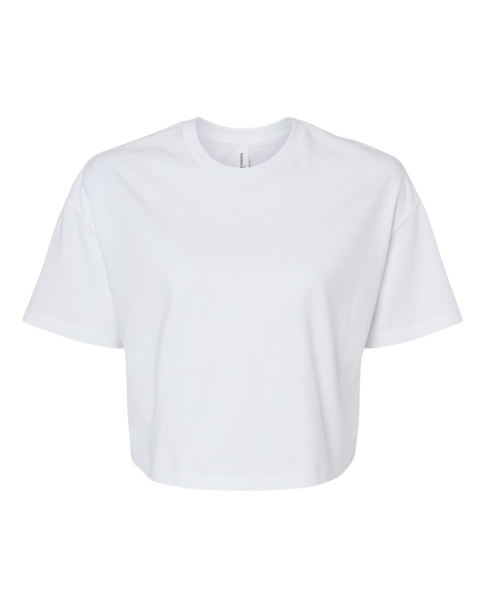BELLA + CANVAS 6482 Women's Jersey Crop Tee in White