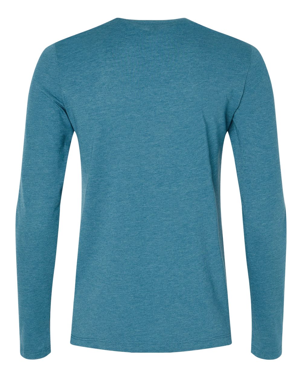 BELLA + CANVAS 6500 Women’s Jersey Long Sleeve Tee in Heather Deep Teal, back