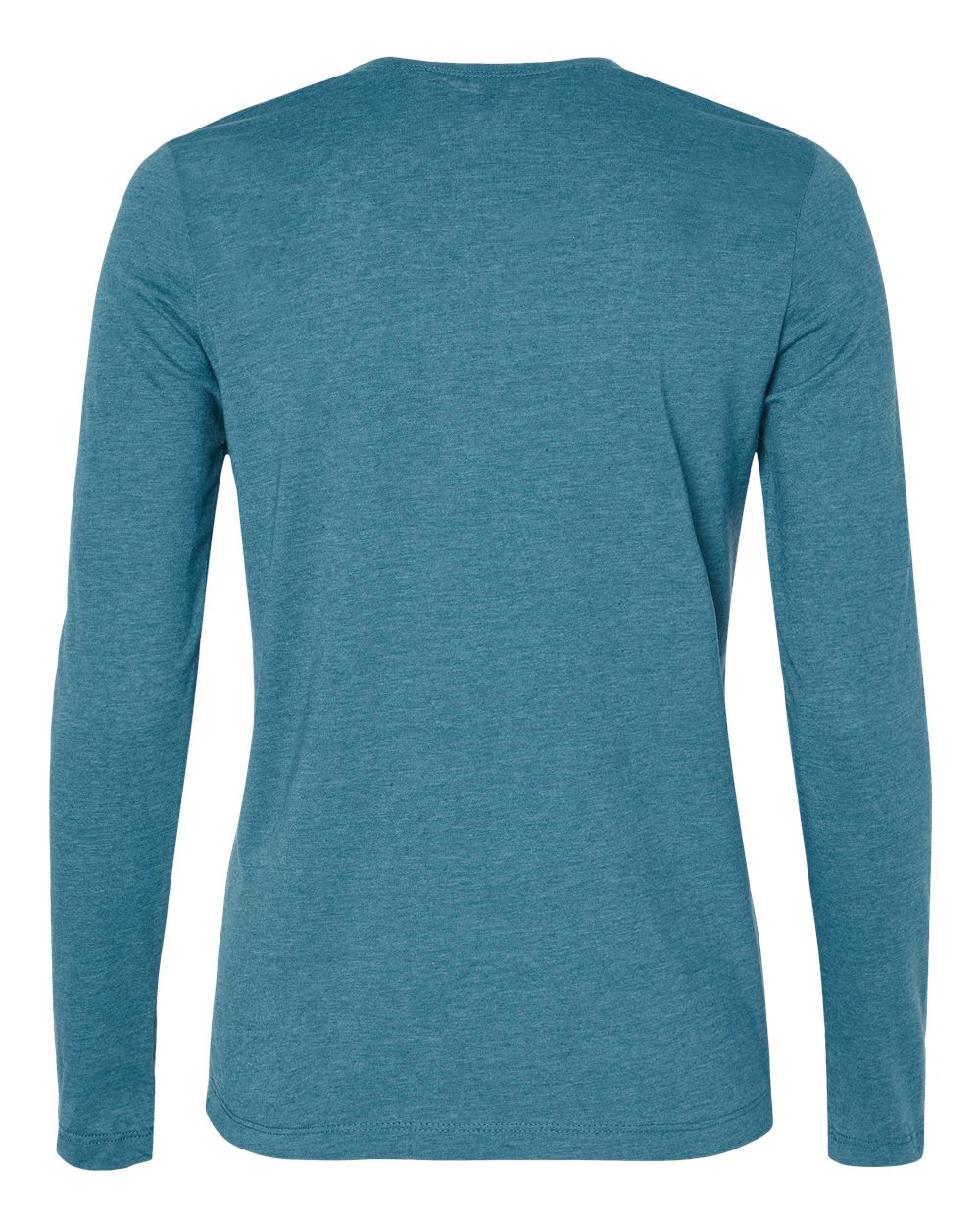 BELLA + CANVAS 6500 Women’s Jersey Long Sleeve Tee in Heather Slate, back