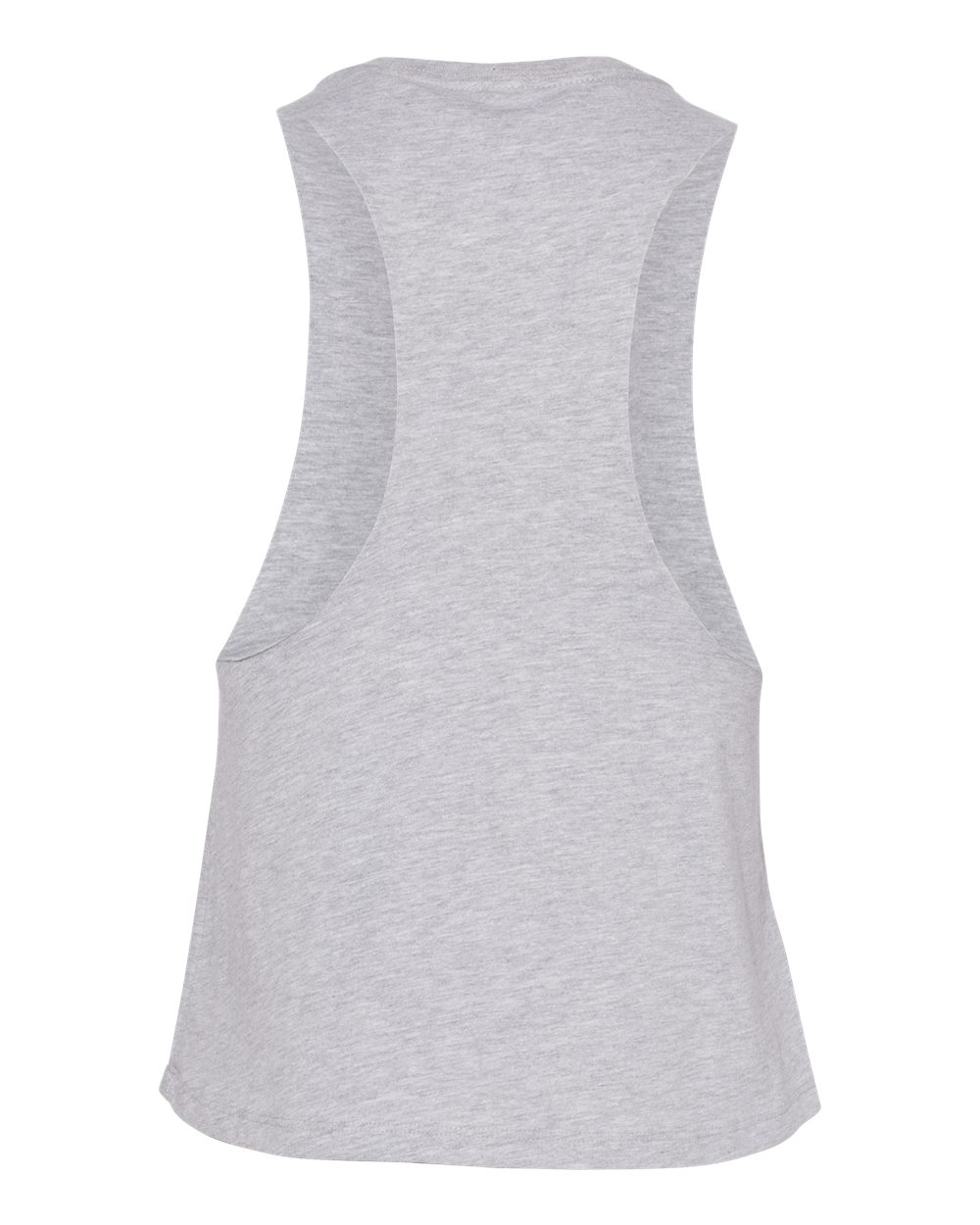 BELLA + CANVAS 6682 Women's Racerback Crop Tank in Athletic Heather, back