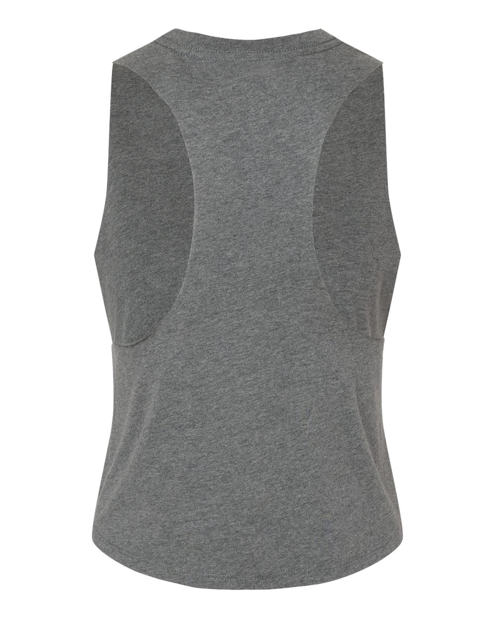 BELLA + CANVAS 6682 Women's Racerback Crop Tank in Deep Heather, back