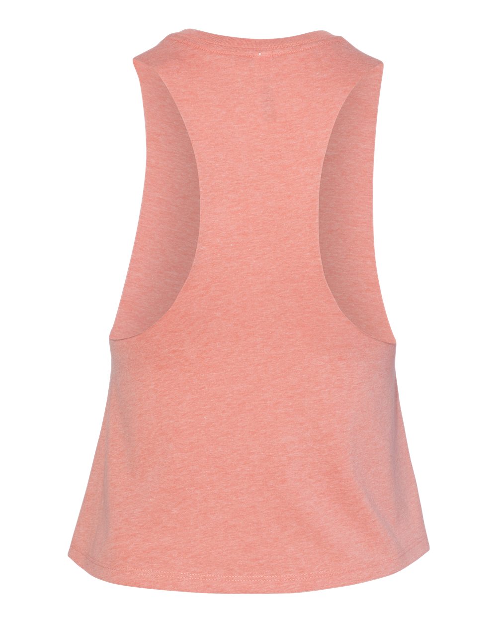 BELLA + CANVAS 6682 Women's Racerback Crop Tank in Heather Sunset, back