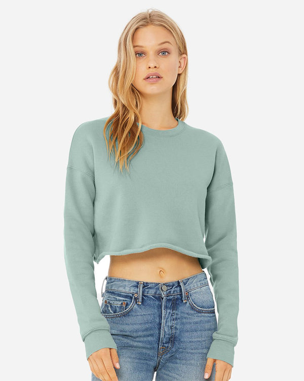BELLA + CANVAS 7503 Women's Crop Crewneck Sweatshirt