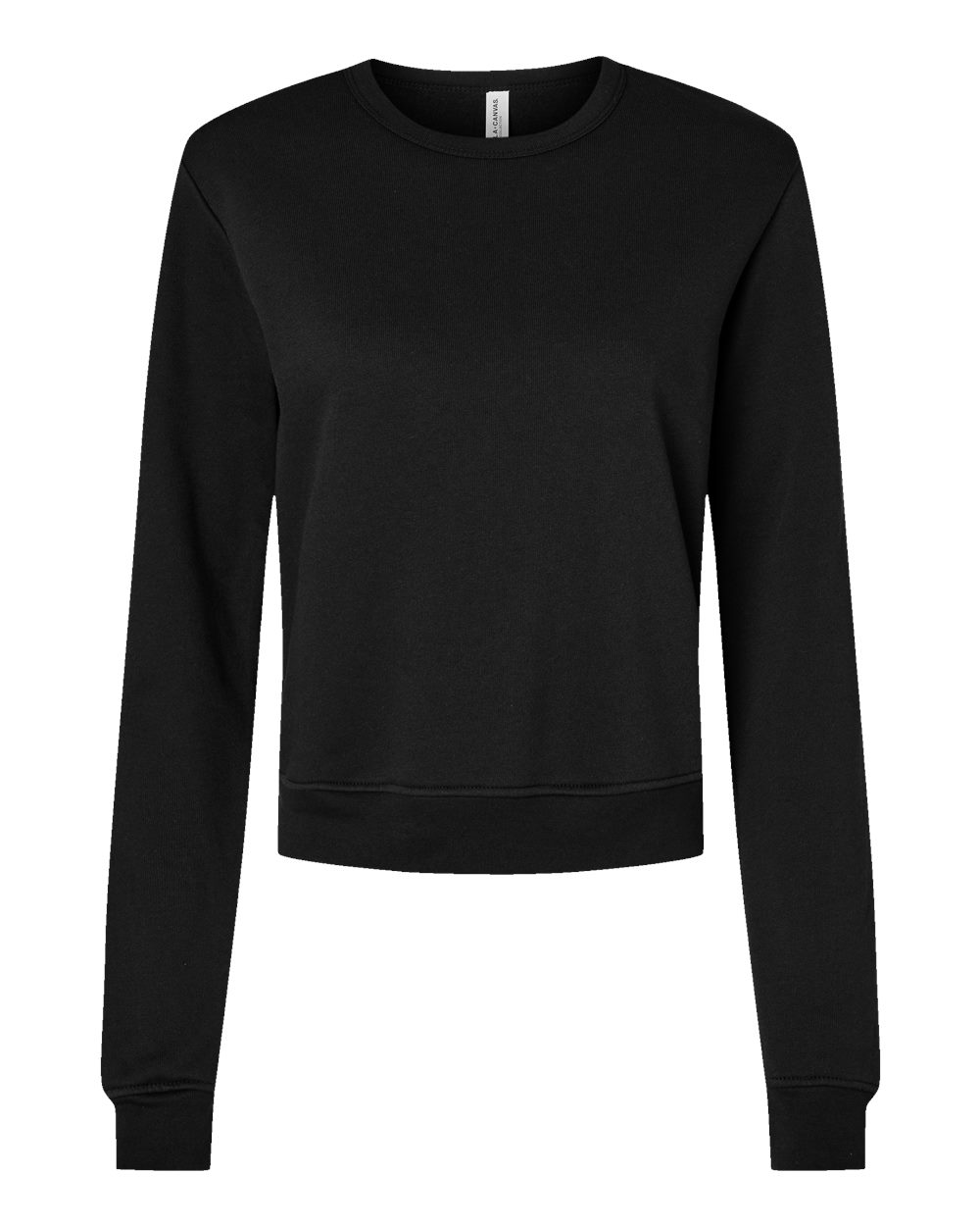 BELLA + CANVAS 7511 Women's Sponge Fleece Crewneck Sweatshirt in Black