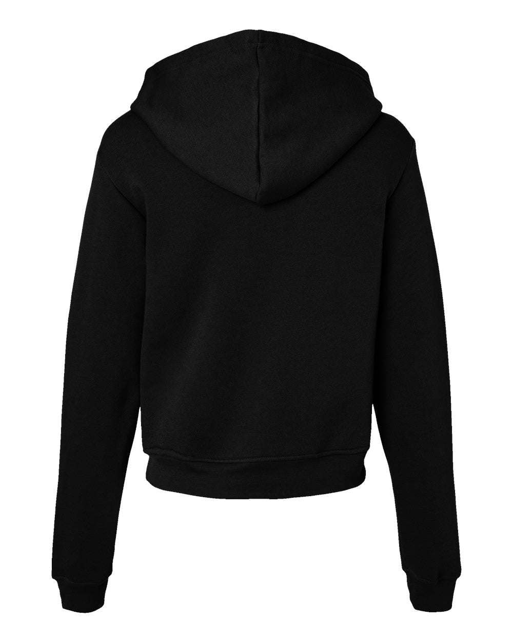 BELLA + CANVAS 7519 Women's Classic Hoodie Sweatshirt in Black, back