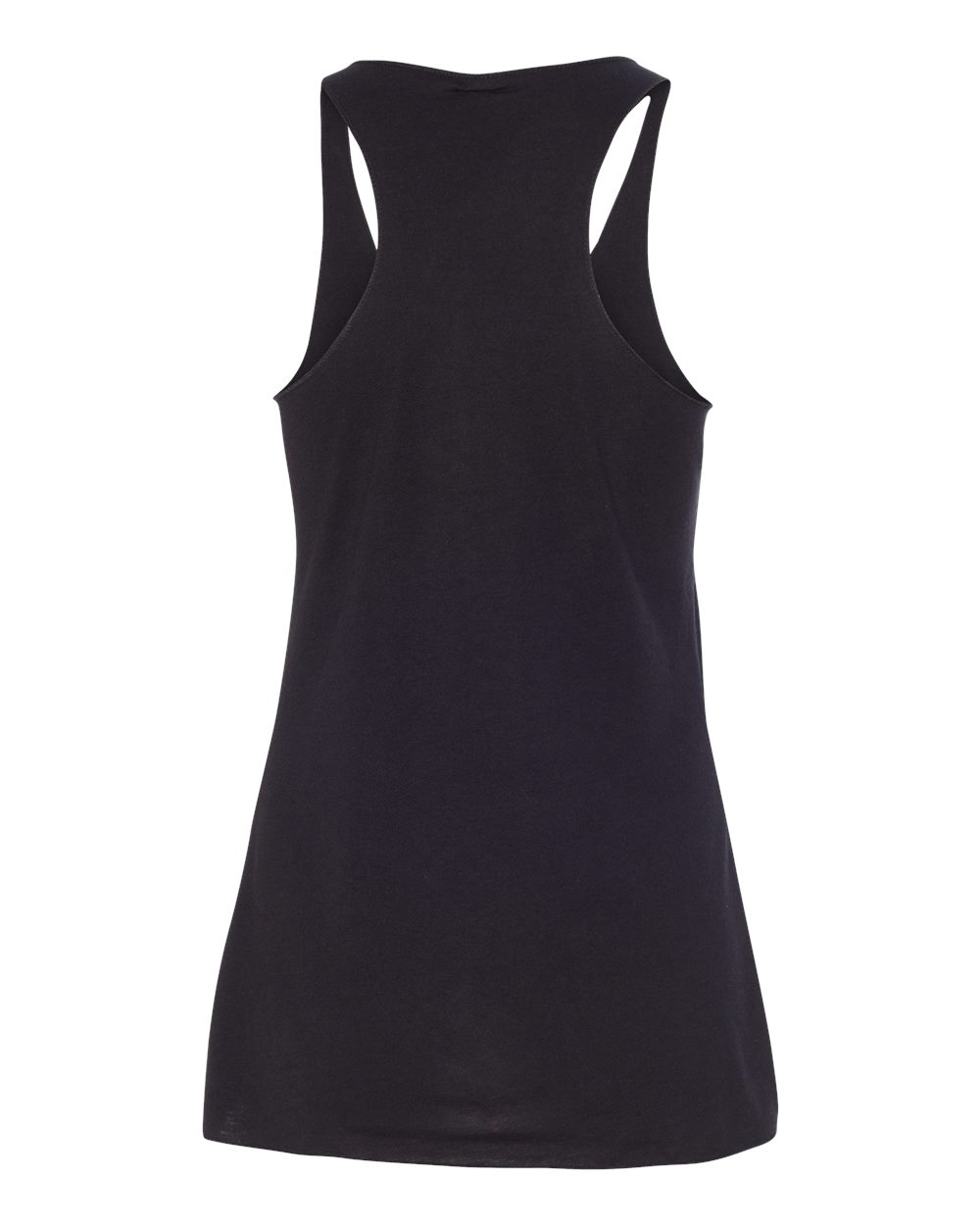BELLA + CANVAS 8430 Women's Triblend Racerback Tank in Solid Black Triblend, back