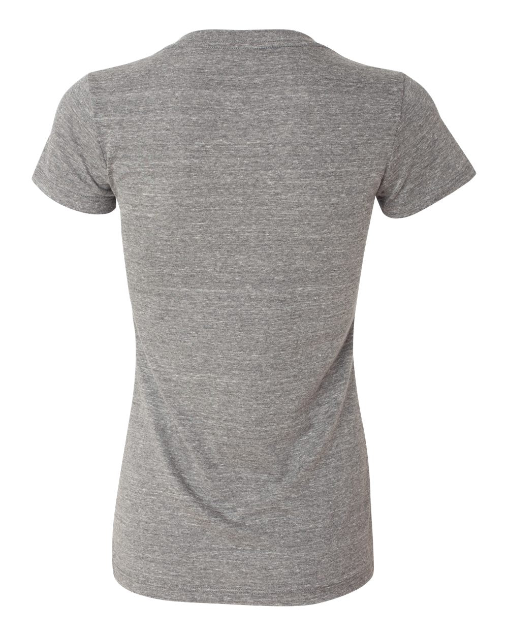 BELLA + CANVAS 8435 Women’s Triblend Deep V-Neck Tee in Grey Triblend, back