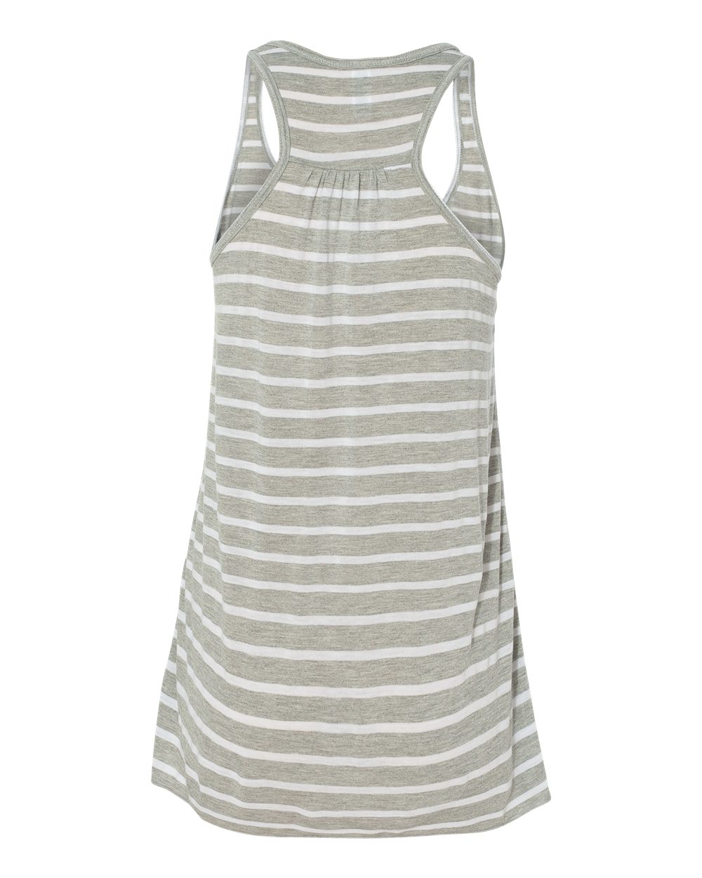 BELLA + CANVAS 8800 Women's Flowy Racerback Tank in Athletic Heather/ White, back