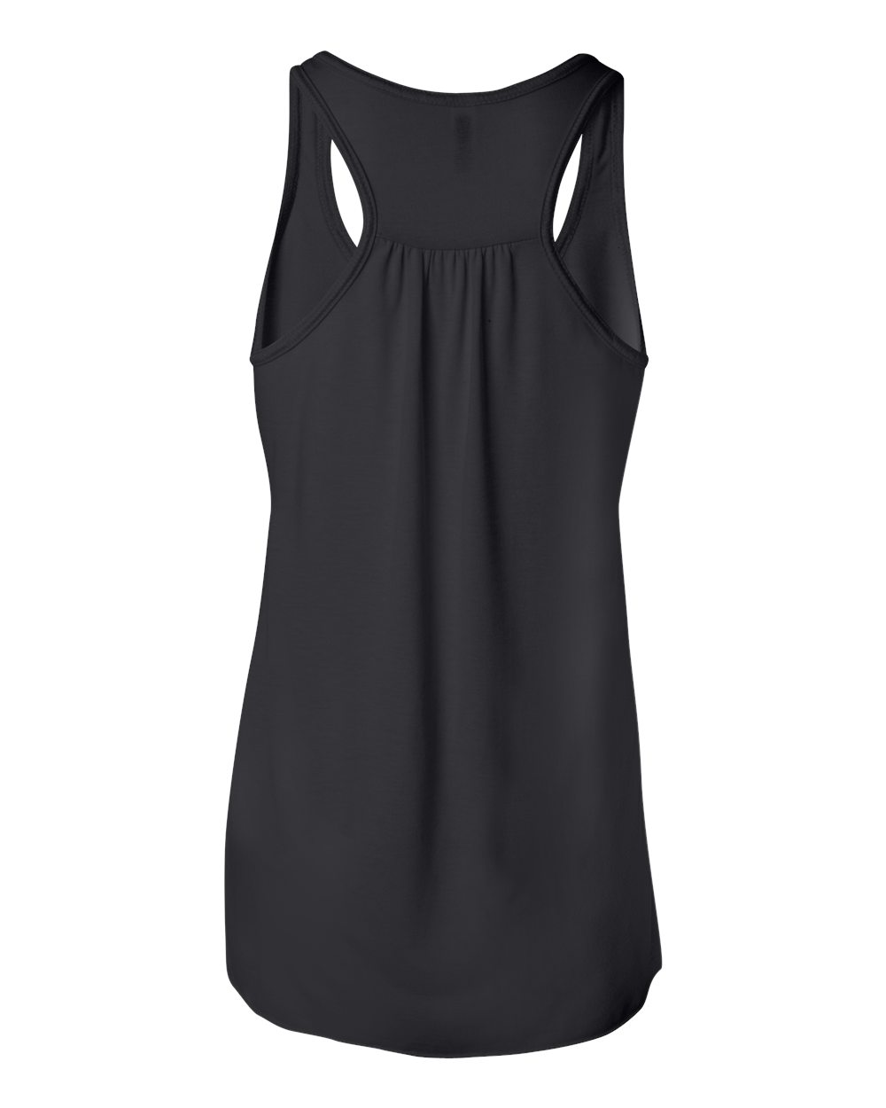 BELLA + CANVAS 8800 Women's Flowy Racerback Tank in Black, back