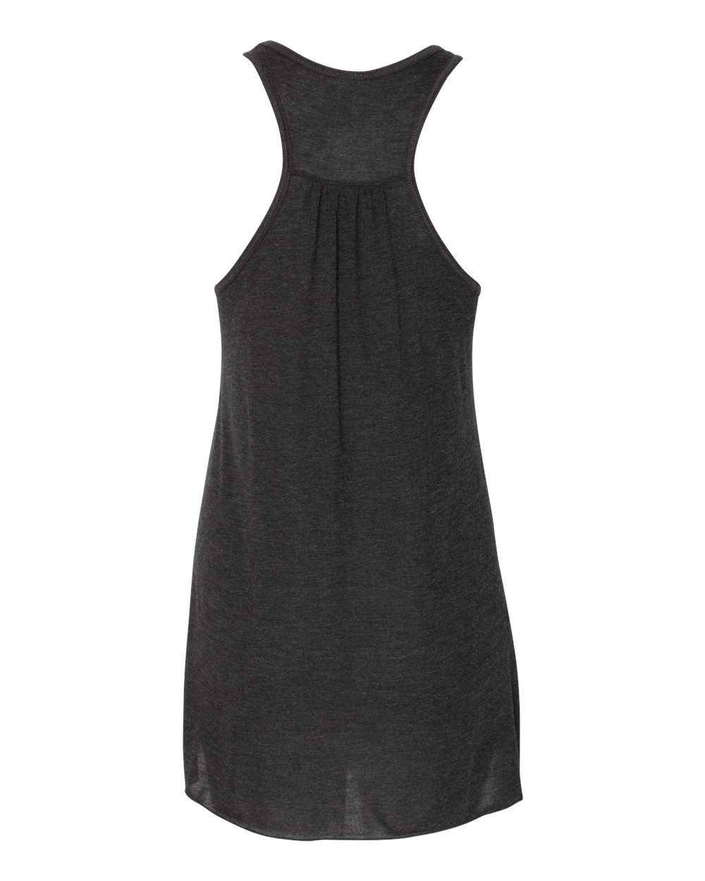 BELLA + CANVAS 8800 Women's Flowy Racerback Tank in Black Heather, back