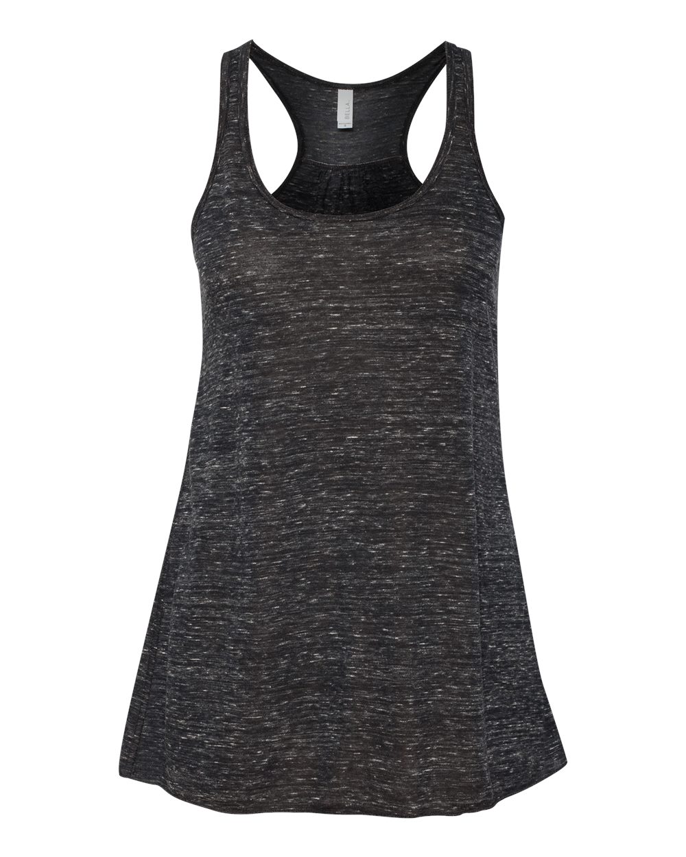 BELLA + CANVAS 8800 Women's Flowy Racerback Tank in Black Marble